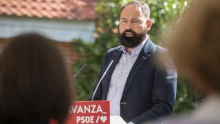 Mariano Moreno Pavón en un acto del PSOE.