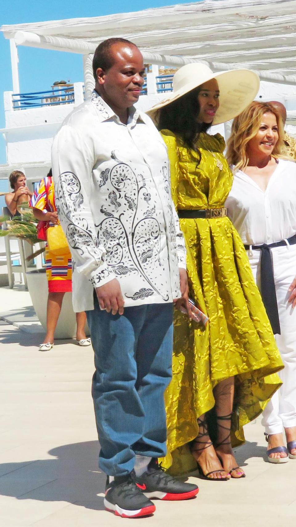 El rey Mswati III, en Marbella en 2019.