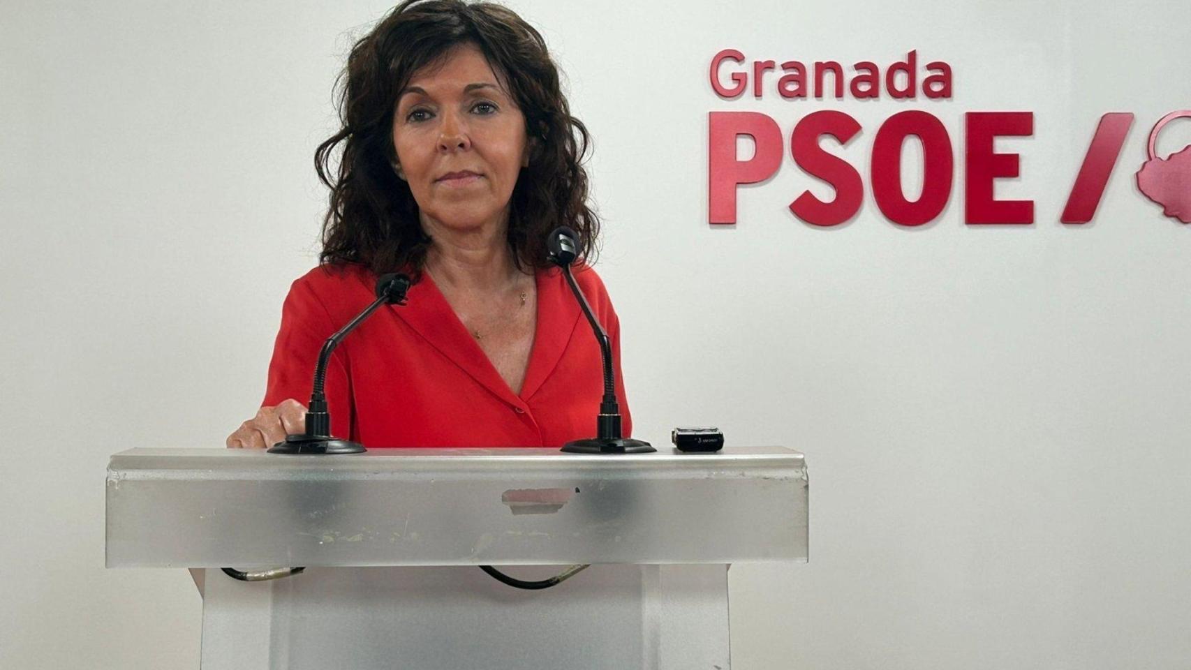 La portavoz parlamentaria del PSOE sobre sanidad.