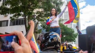 La líder de la opositora de Venezuela, María Corina Machado, en un acto celebrado el pasado 9 de enero.