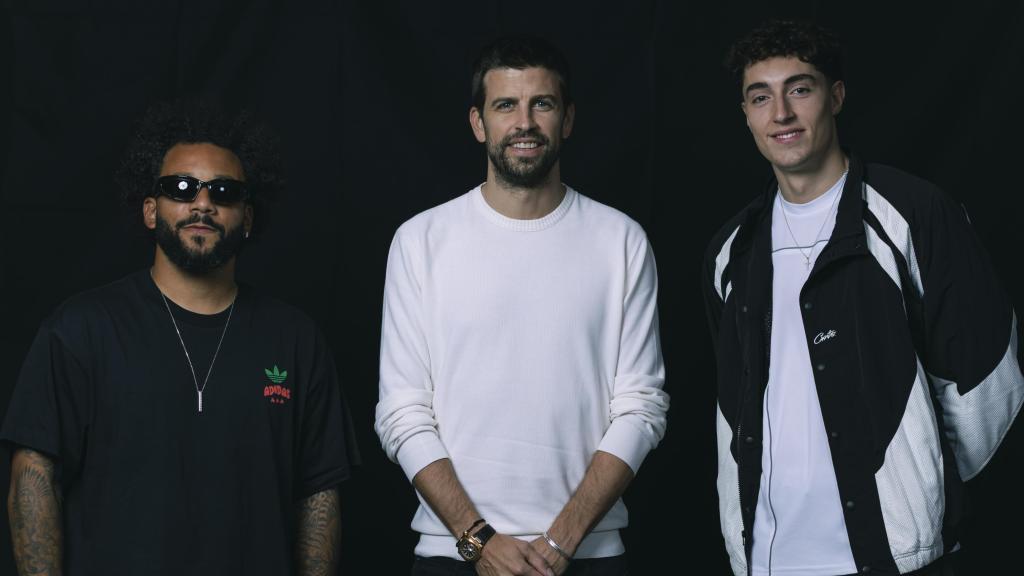 Gerard Piqué junto Plex y Marcelo