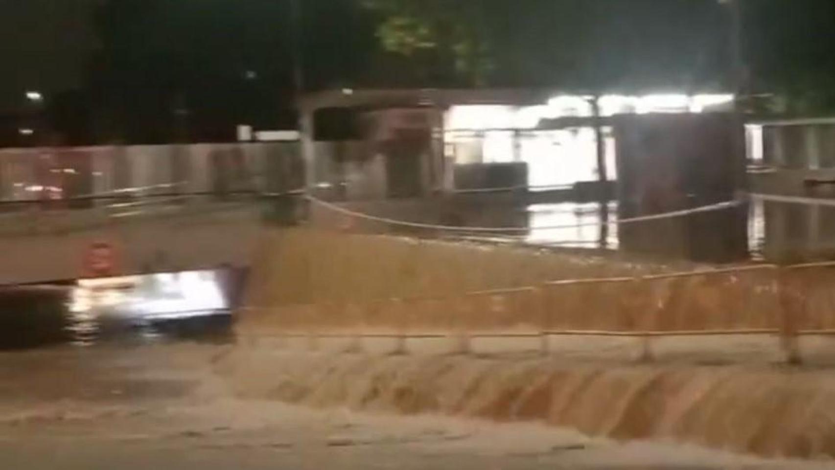 Desbordamiento del barranco de La Saleta. EE