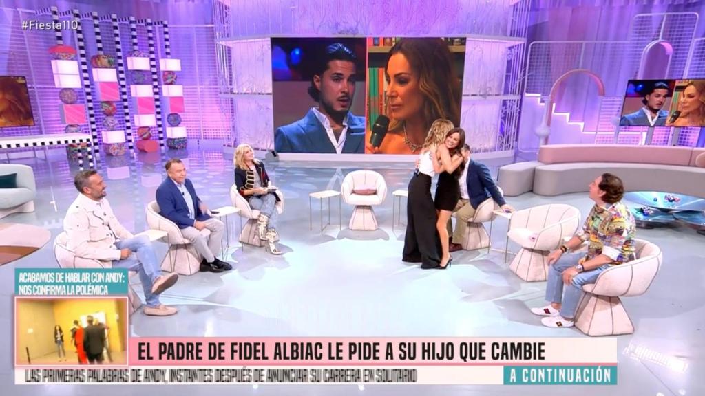 El plató de 'Fiesta'.