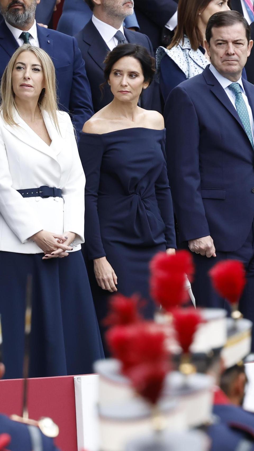 Isabel Díaz Ayuso, en los actos conmemorativos de la Fiesta Nacional.