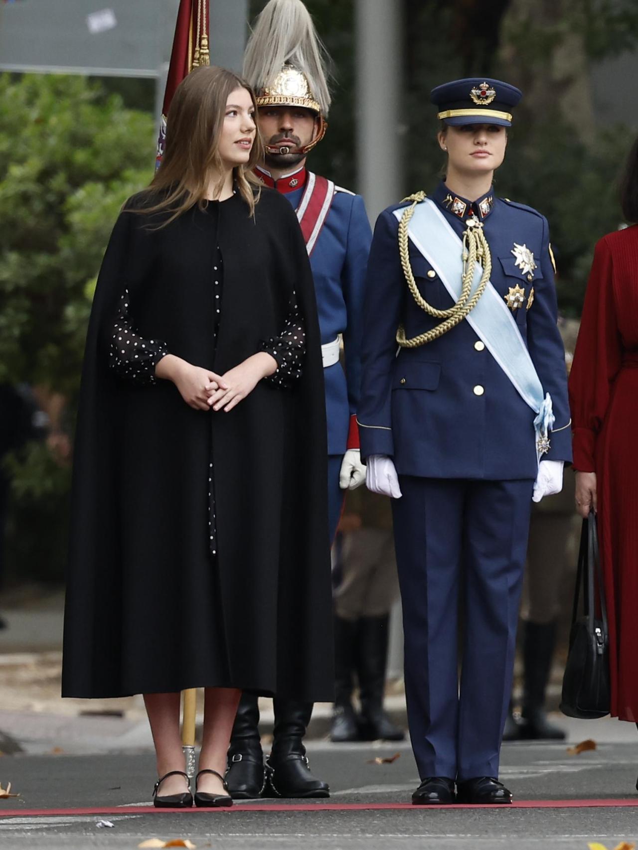 Las hermanas vuelven a coincidir en el Día de la Fiesta Nacional de España.