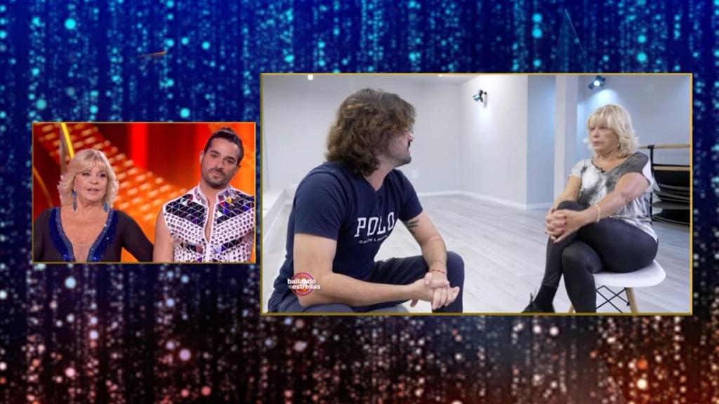 Bárbara Rey y Abel Gil en 'Bailando con las estrellas'.