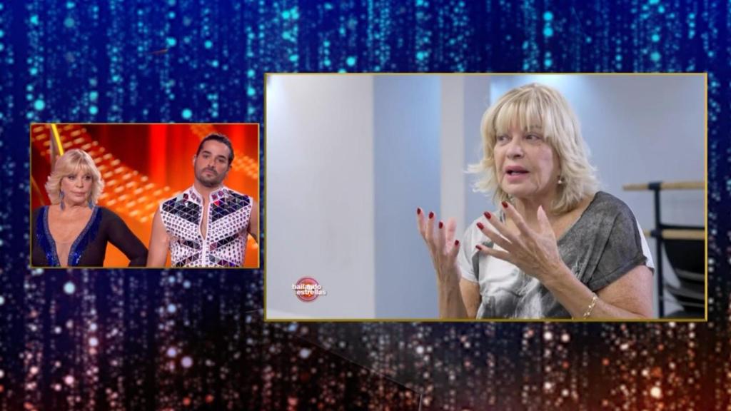 Bárbara Rey y Abel Gil en 'Bailando con las estrellas'.