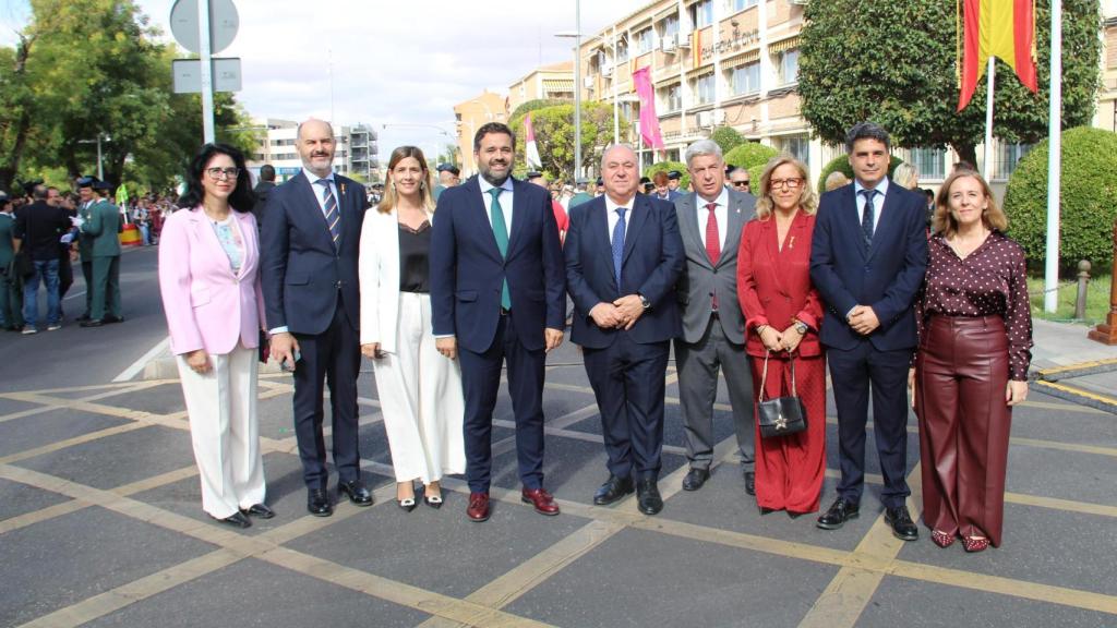 Representantes del PP, este domingo en Toledo.
