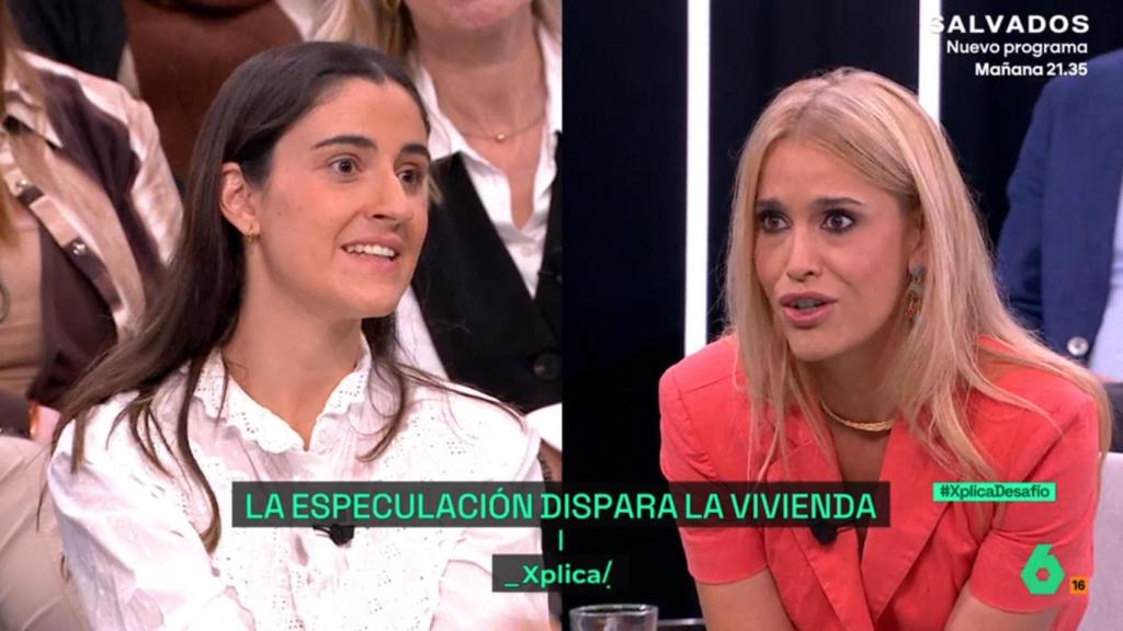 Sabela Sáenz y Afra Blanco en 'laSexta Xplica'.