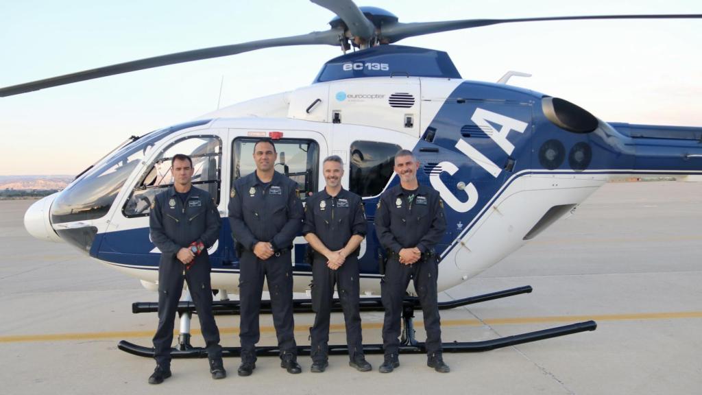 La Unidad Aérea de Aragón de la Policía Nacional