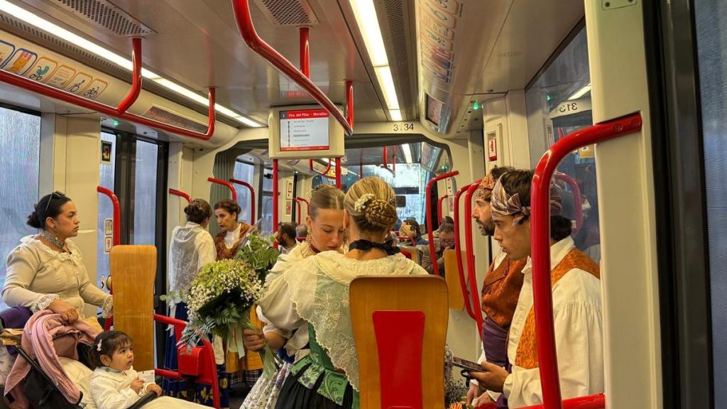 Tranvía de Zaragoza este domingo.