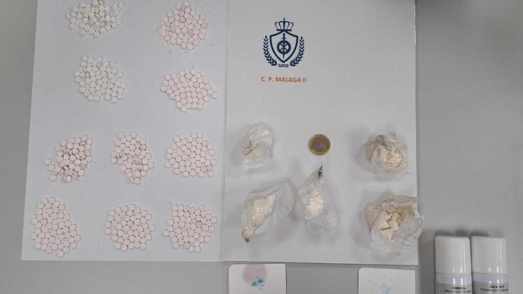 El alijo de anabolizantes, coca y crack incautado en la prisión de Archidona (Málaga).