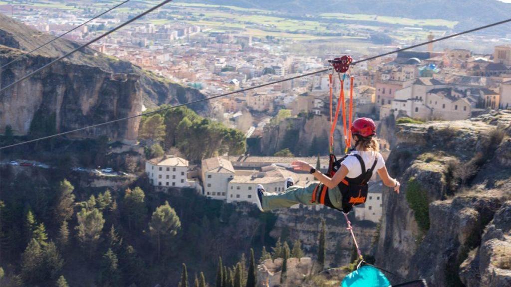 Vistas de la tirolina.