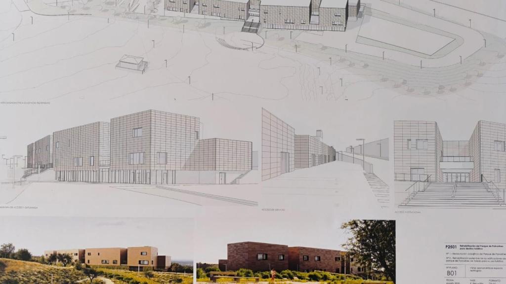 Recreación del edificio principal.