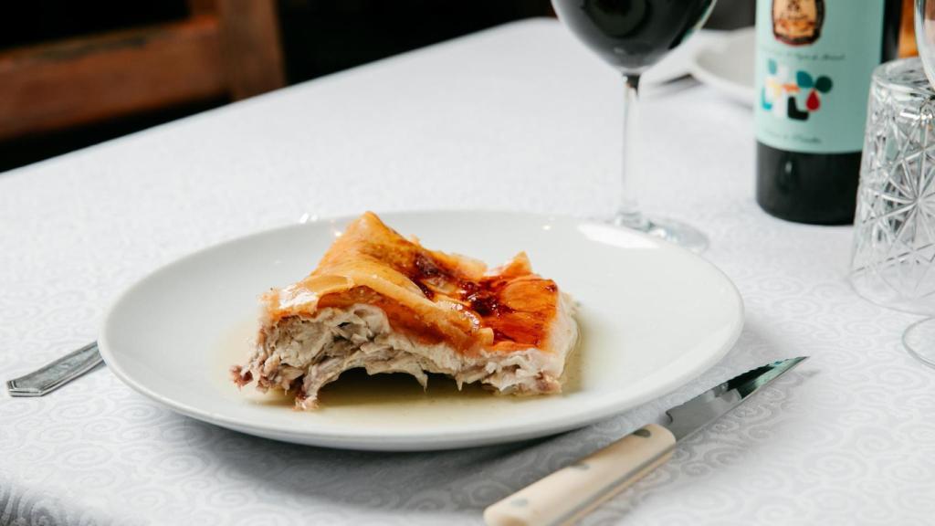 El cochinillo de Asador El Figón de Arévalo.