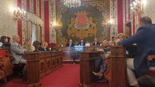 Imagen del pleno municipal de este 13 de octubre.