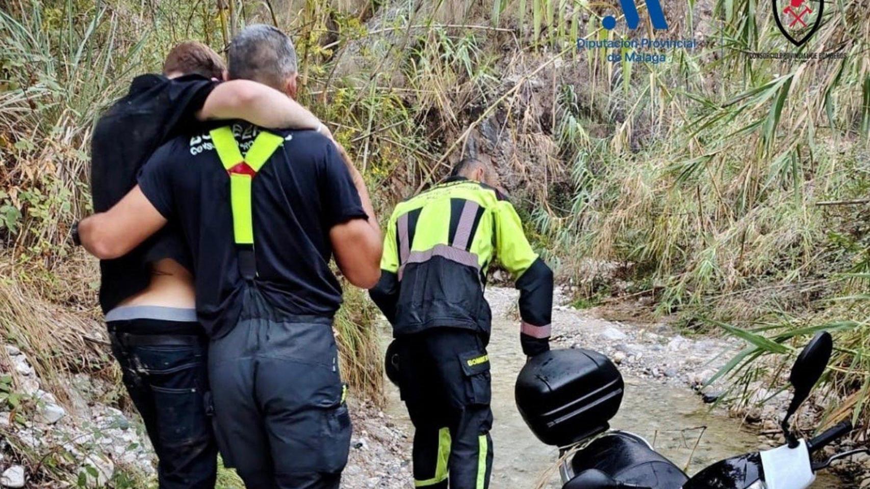 Rescatan a un joven perdido en el paraje del río Chíllar.