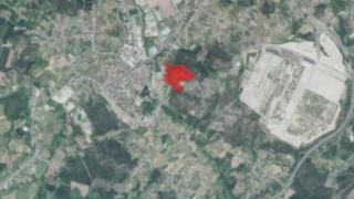 Imagen del mapa de la zona.