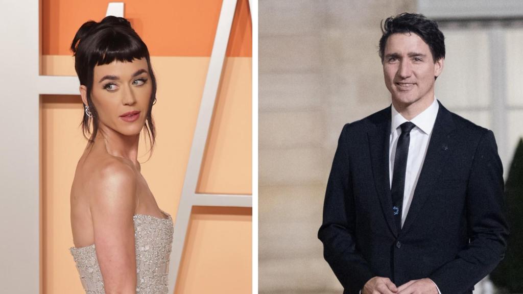 Katy Perry y Justin Trudeau, en un montaje de EL ESPAÑOL.