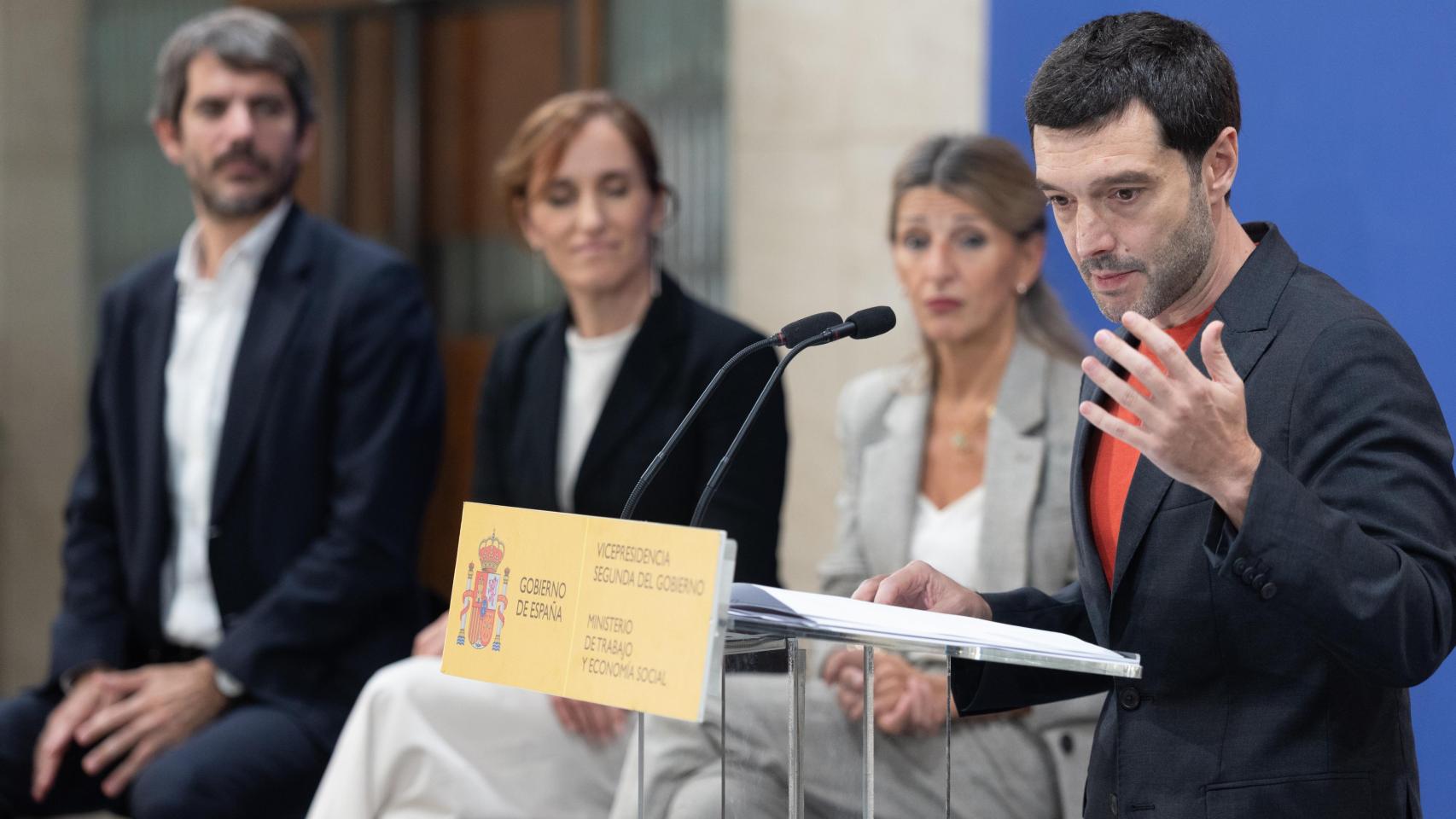 El ministro de Derechos Sociales, Consumo y Agenda 2030, Pablo Bustinduy, este lunes.