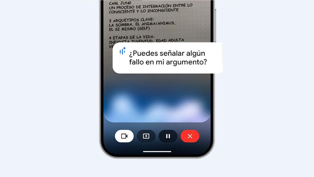 Una consulta a Gemini Live