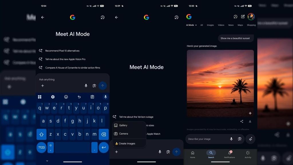 Nano Banana en el modo IA del buscador de Google