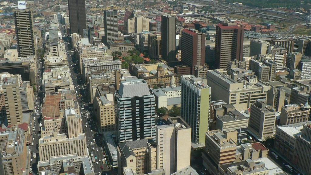 Johannesburgo, capital de Gauteng (Sudáfrica).
