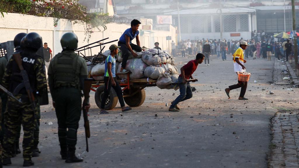Una imagen de las protestas en Antananarivo la semana pasada.