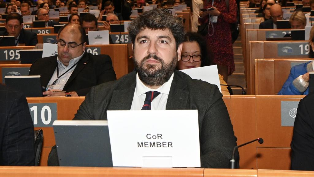 Fernando López Miras, este lunes, en Bruselas.