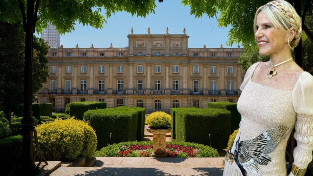 La terraza de Eugenia Martínez de Irujo (56) con panorámica al Palacio de Liria.