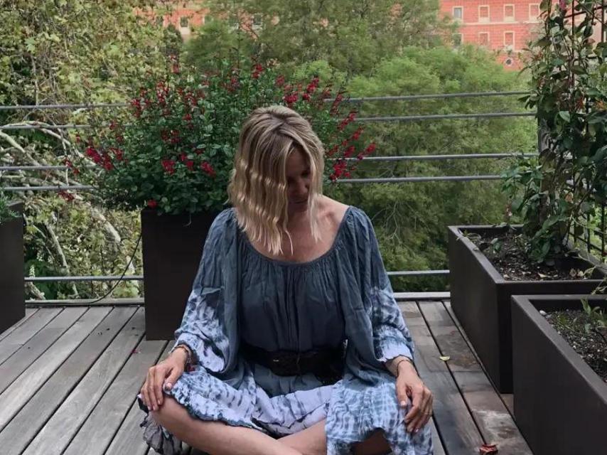 Eugenia Martínez de Irujo en su terraza.