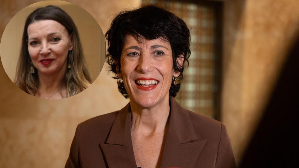 Montaje de Elma Saiz y María José Landaburu. Foto Saiz: Ricardo Rubio / Europa Press