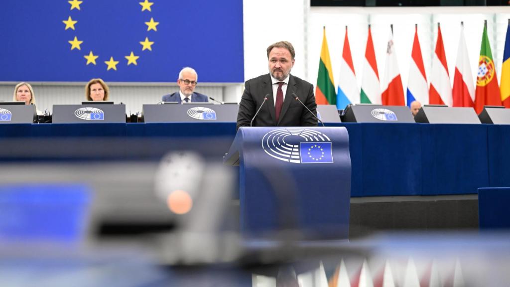 El comisario de Energía y Vivienda, Dan Jorgensen, durante una comparecencia en la Eurocámara