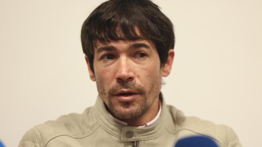 Ballesta durante una rueda de prensa sobre su caso de presunta agresión sexual.