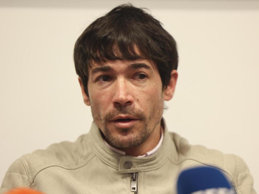 Ballesta durante una rueda de prensa sobre su caso de presunta agresión sexual.