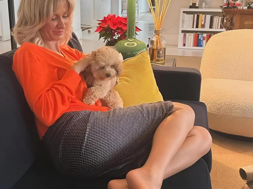 Susanna Griso en su salón.