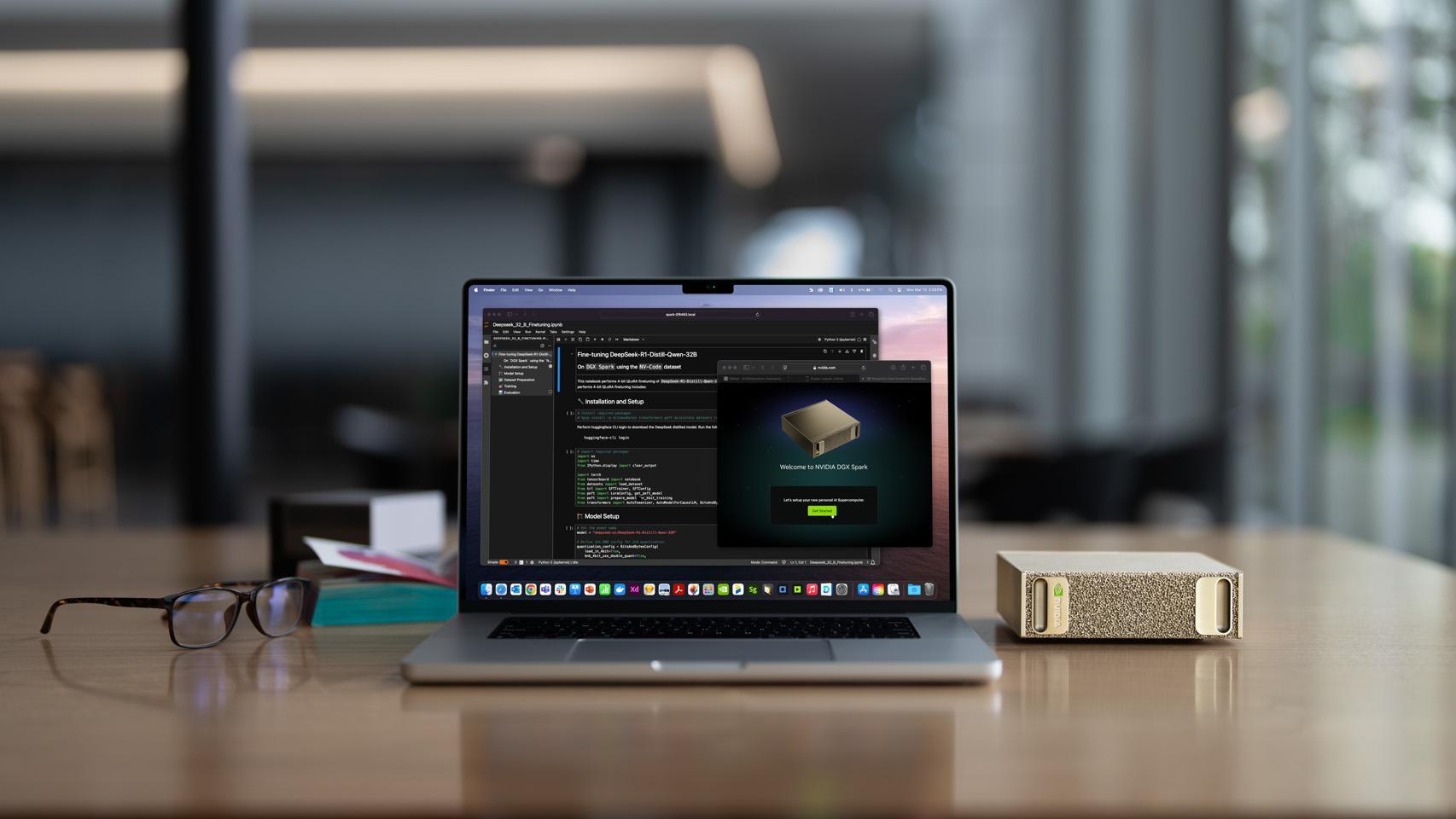 Ordenador compacto DGX Spark.