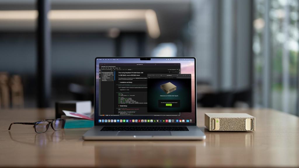 Ordenador compacto DGX Spark.