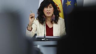 La ministra de Igualdad, Ana Redondo, este martes en rueda de prensa tras el Consejo de Ministros.
