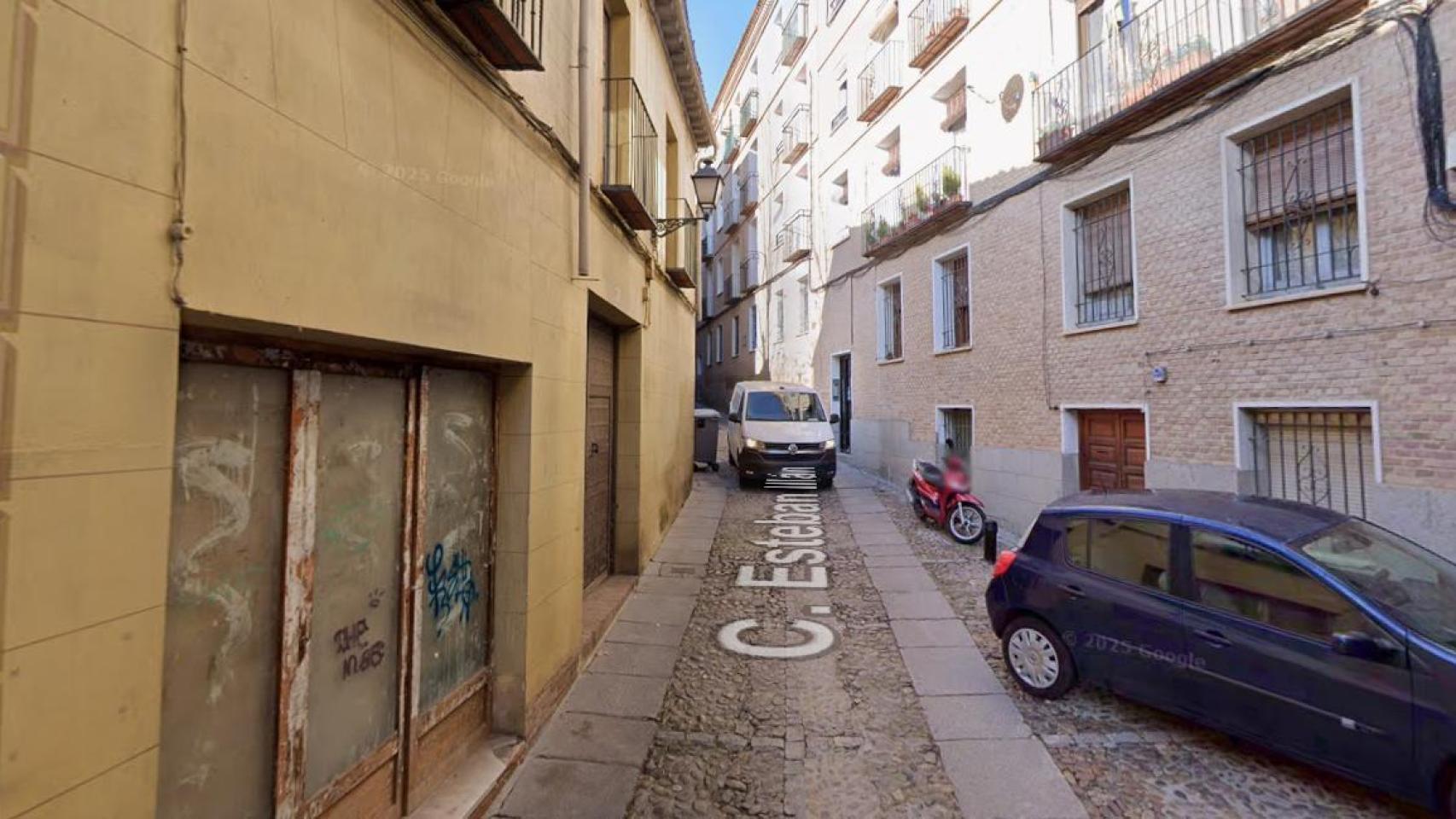 Imagen de Google de la calle Esteban Illán en Toledo.