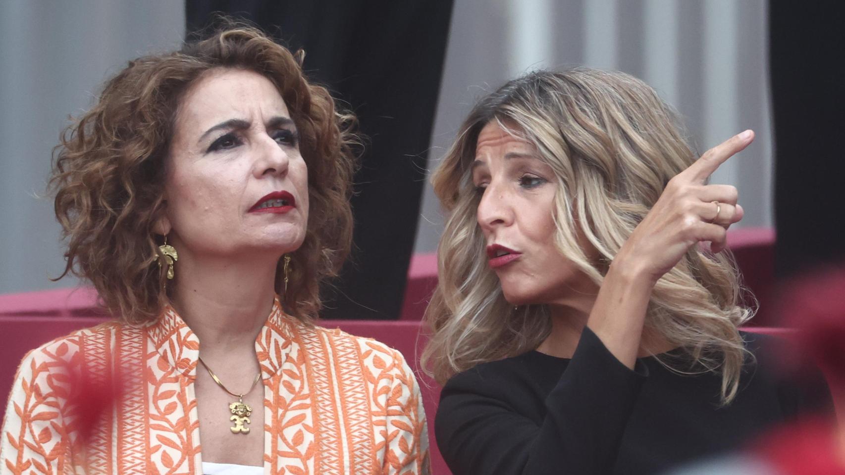María Jesús Montero y Yolanda Díaz, vicepresidentas del Gobierno.