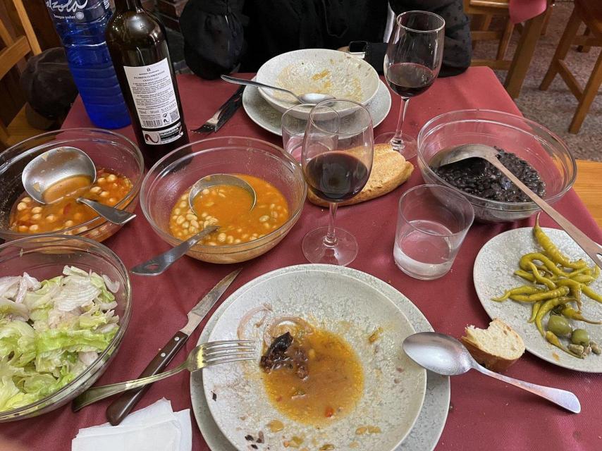 Platos del menú degustación de Bar Duque.