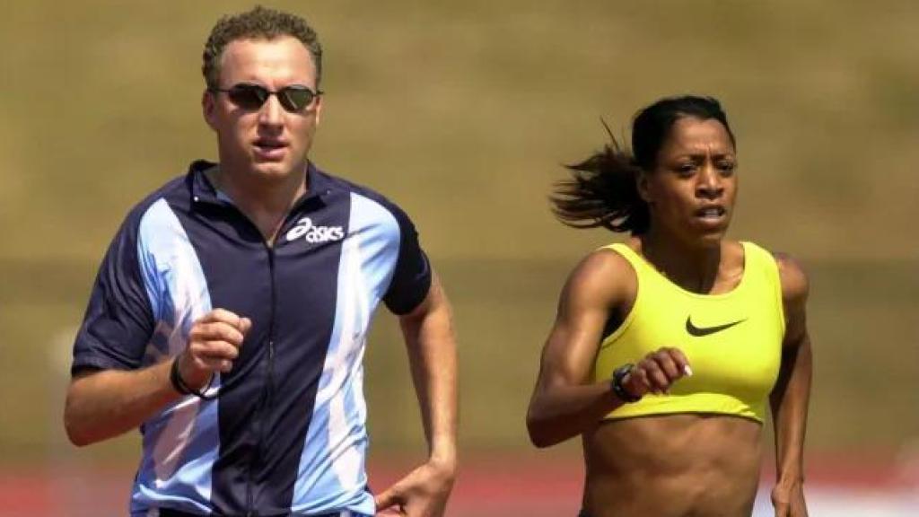 Jose Vicente Leiva-Modahl, con su mujer, la deportista Diane Modahl.