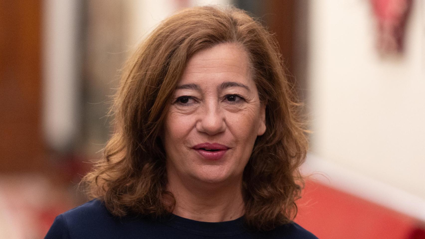 Francina Armengol, este martes a su llegada a la Mesa del Congreso.