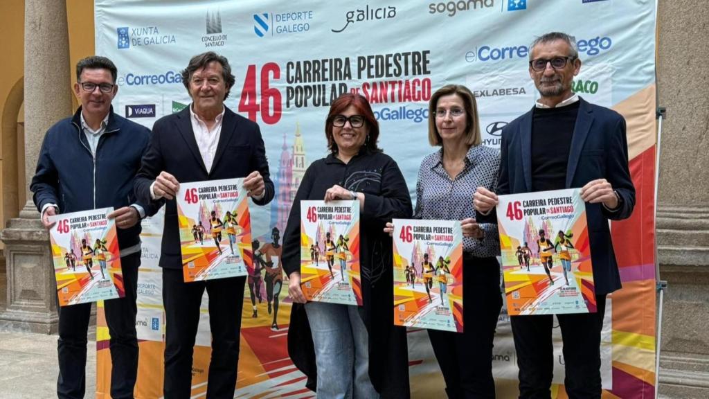Presentación de la 46ª edición de la carrera pedestre popular en Santiago.