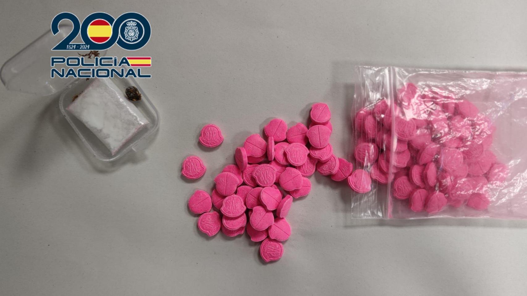 Droga requisada por la Policía Nacional en Pontevedra