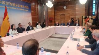 Reunión entre el embajador de China, miembros del Gobierno de Aragón y representantes del sector porcino