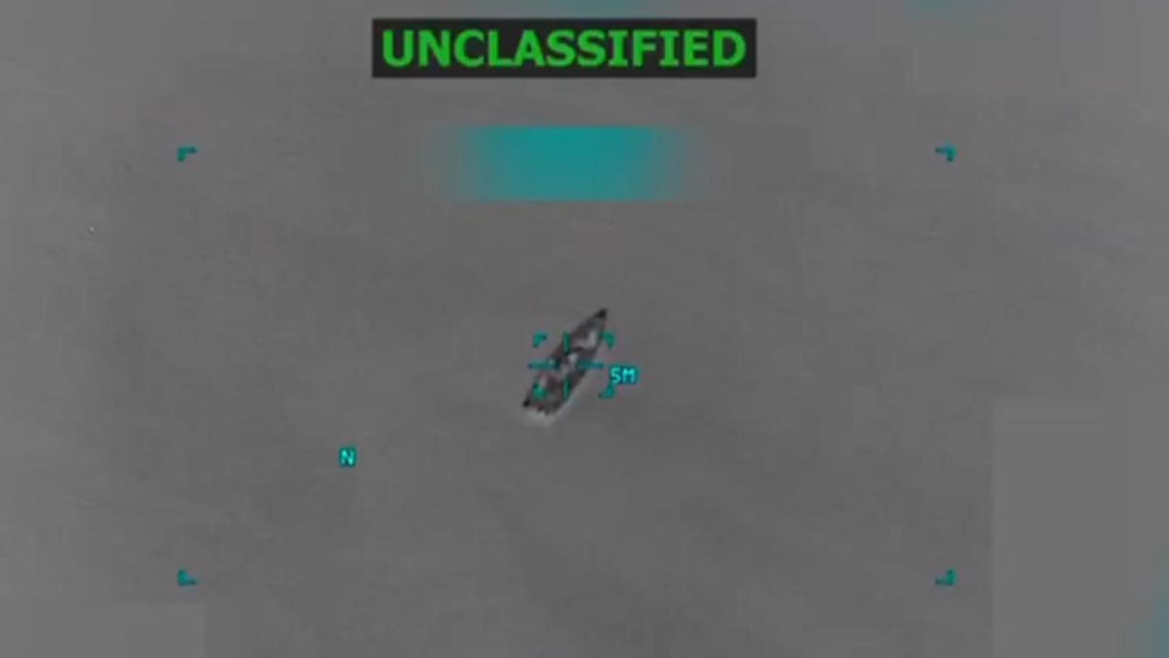 Imagen de la lancha interceptada