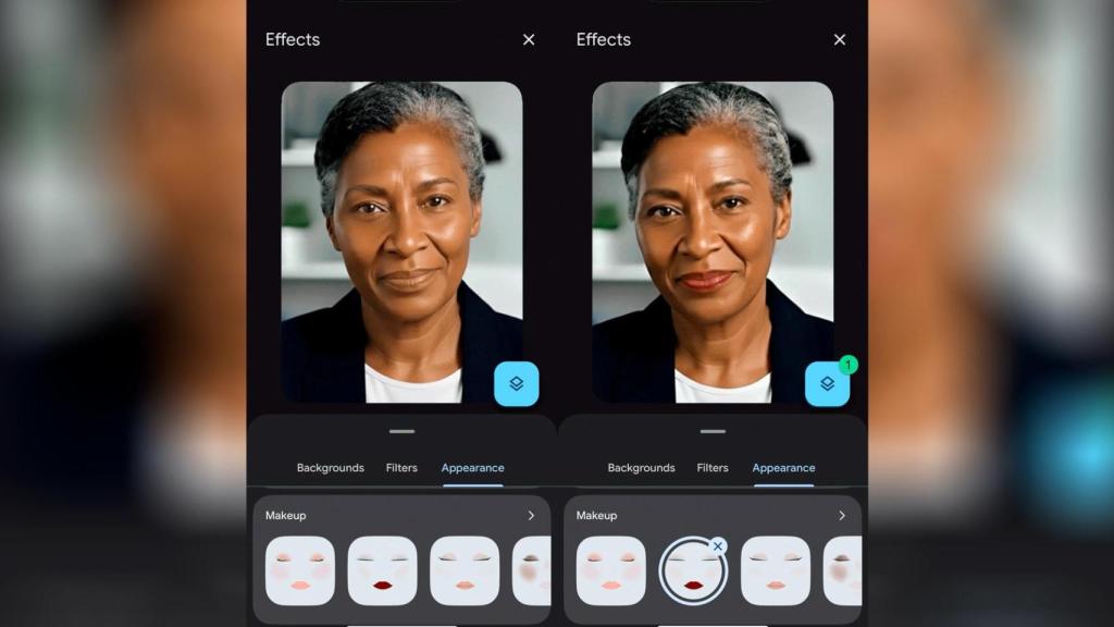 Los filtros de maquillaje de IA de Google Meet