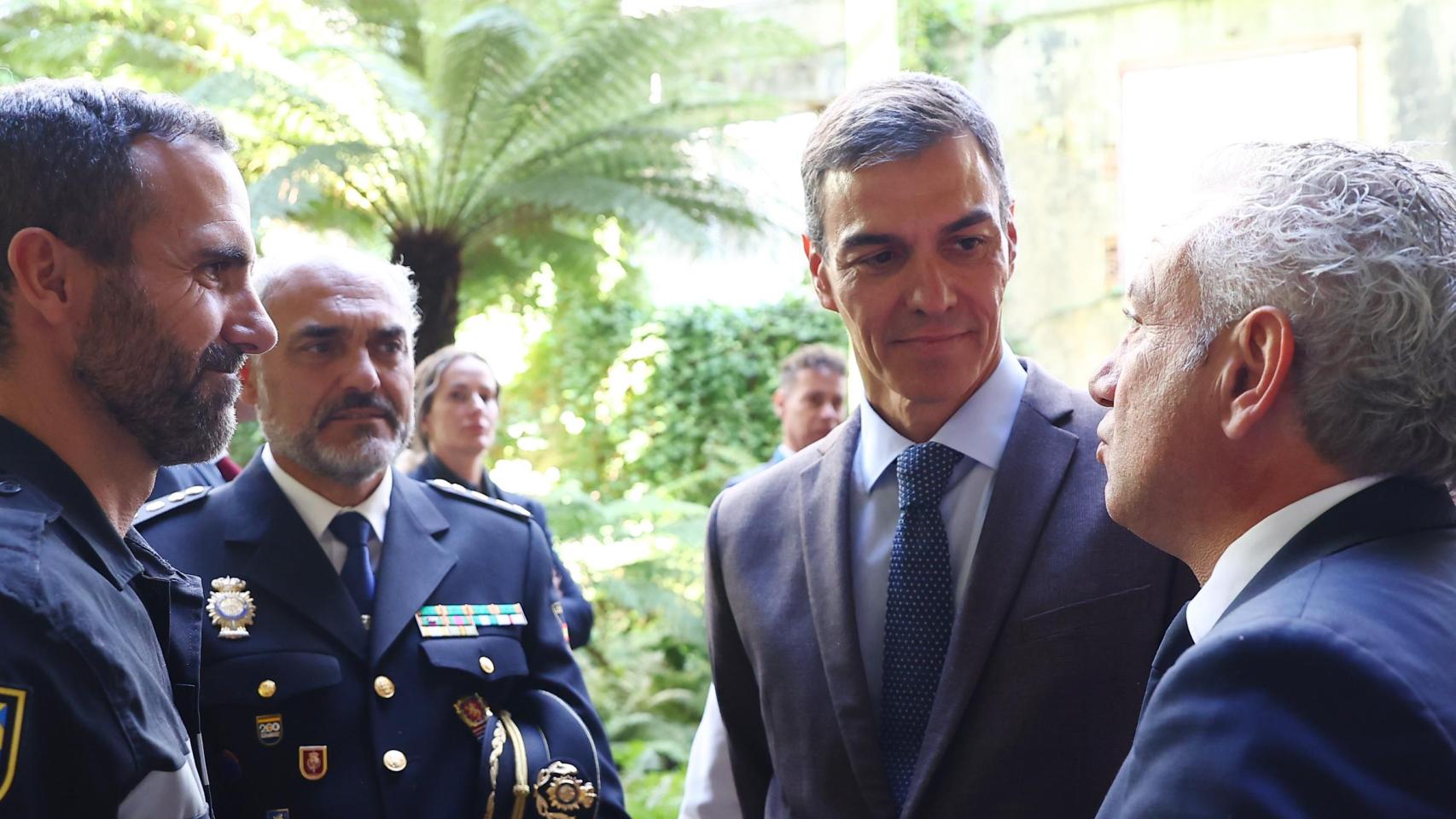 Pedro Sánchez, presidente del Gobierno, durante la cumbre por el Pacto Climático en Ponferrada.